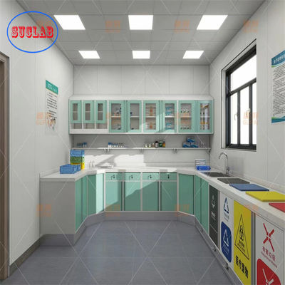 Bon prix Meubles d'hôpital et de clinique personnalisables Cabinet médical Solution L 3000*W 600*H 850 à 900 mm en ligne