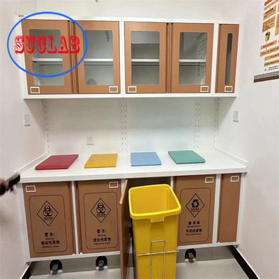 Bon prix Cabinet médical d'hôpital à trois sections coulissante Malaisie Poignées en acier inoxydable Étagères réglables en ligne