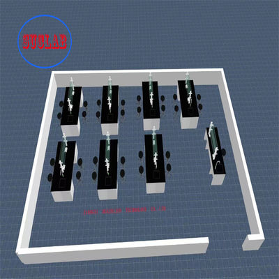 Bon prix Bench de laboratoire de chimie sur mesure avec évier en acier inoxydable comptoirs phénoliques étagère en verre réglable en ligne