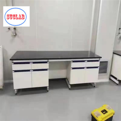 Bon prix Banque de travail de laboratoire de chimie en acier bois PP en acier inoxydable Hong Kong avec rangement de l'armoire de sécurité en ligne