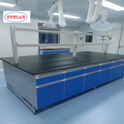 Bon prix Table de travail en acier / bois / PP Laboratoire de chimie Malaisie Sécurité Table de travail en résine phénolique Excellent service à la clientèle en ligne