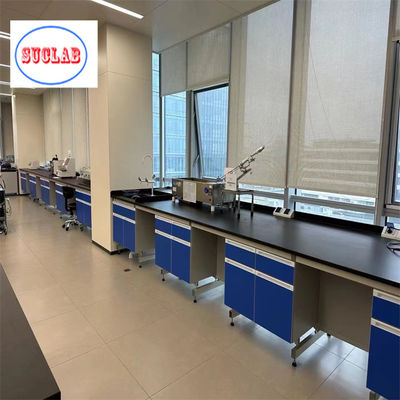 Bon prix Laminat résistant aux produits chimiques Laboratoire de chimie Bureau de travail Laboratoire de travail de cas Malaisie avec des caractéristiques de sécurité en ligne