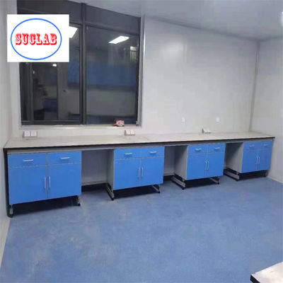Bon prix Bureau de travail de laboratoire de chimie Bureau de travail de laboratoire en bois d'acier avec surface de travail laminée résistante aux produits chimiques en ligne