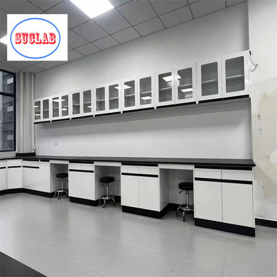 Bon prix Tableau de travail de laboratoire de chimie Meubles de laboratoire en bois avec résine phénolique Tableau de travail Niveau de sécurité DTC105 DEG Charnières en ligne
