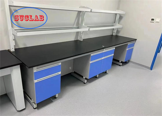 Bon prix Laboratoire de chimie Bureau de travail résistant aux produits chimiques Laboratoire de travail de cas Vietnam Assemblage requis avec cadre C en ligne