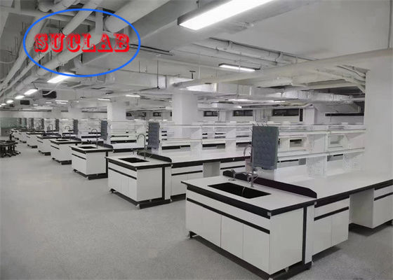 Bon prix Laboratoire de chimie de résine phénolique Bureau de travail de laboratoire Table de travail Malaisie Surface de travail résistante avec cadre en acier en ligne