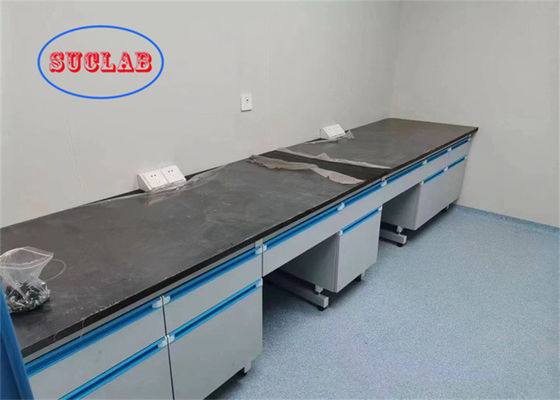 Bon prix Surfaces de travail de sécurité en stratifié Laboratoire de chimie Bureau de travail de laboratoire Pensées et armoires avec charnières DTC105 DEG en ligne