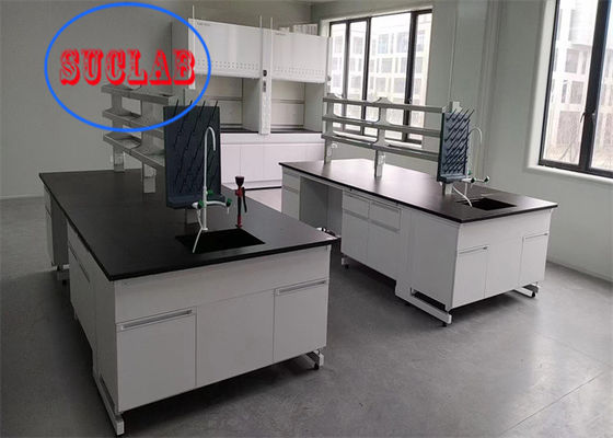 Bon prix C cadre multi-armoires de résine phénolique Laboratoire de chimie Bureau de travail de laboratoire Prix de banc d'île avec charnières DTC105 DEG en ligne