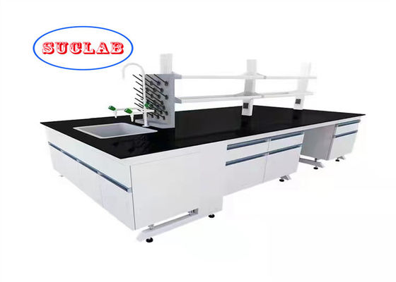 Bon prix Tableau de travail de laboratoire de chimie de l'acier prix de la station de travail avec une table de travail chimiquement résistante en ligne