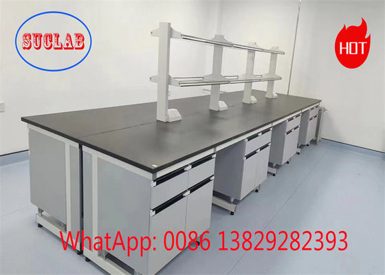 Bon prix Bancs de travail de laboratoire de chimie de qualité supérieure Fabricants de bancs de travail de laboratoire avec sécurité au feu et résistance chimique en ligne