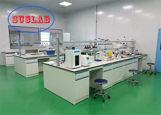 Bon prix Meubles de laboratoire de table de travail en résine phénolique coût Manche linéaire non soudés évier en céramique banc de laboratoire avec rail DTC en ligne