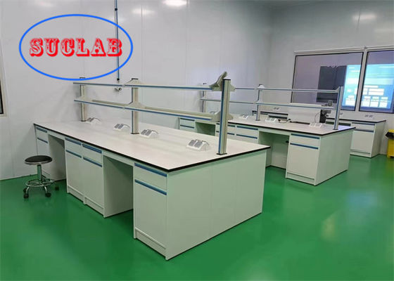 Bon prix Coût du banc de laboratoire de chimie en résine époxy bleue pour le laboratoire hospitalier et scolaire en ligne