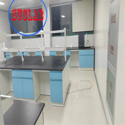 Bon prix Résistant aux produits chimiques Meubles de laboratoire de chimie Modulaire Bureau de laboratoire Fonction de sécurité OEM / ODM Acceptable en ligne