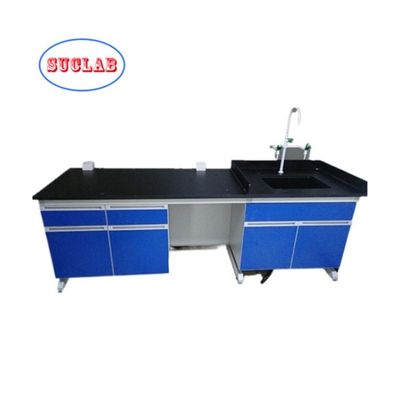 Bon prix Conception de bureau de laboratoire de chimie personnalisable avec cadre en C et plusieurs armoires en ligne