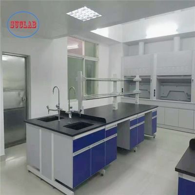 Bon prix Meubles de laboratoire de chimie sur mesure Surface de travail en stratifié résistant aux produits chimiques DTC105 DEG Charnières en ligne