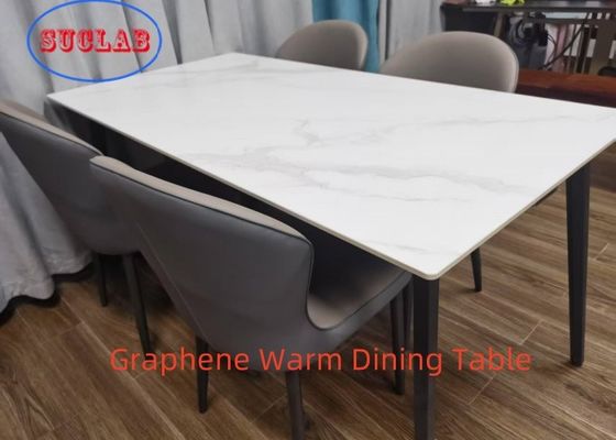 Bon prix Une expérience gastronomique élégante avec commande manuelle et chauffage Funriture Graphène Table à manger chaude en ligne