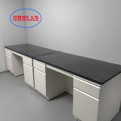 Bon prix Distributeurs de bancs de laboratoire de chimie 304 Armoire de base en acier inoxydable et rayonnages de réactifs en acier laminés à froid avec étagère en verre réglable en ligne