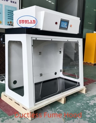 Bon prix Sash Opening Vertical Sliding Ductless Fume Hood Manufacturer with ≥99.99% Filter Efficiency en ligne