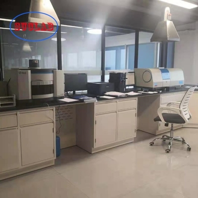 Bon prix Matériaux en acier utilisés dans nos paillasses de laboratoire de chimie à châssis en C, fabricant de paillasses et de meubles de laboratoire en ligne