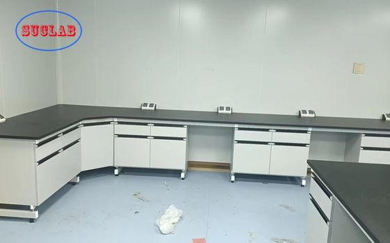 Bon prix Custom Chemistry Laboratory Bench with Epoxy Resin  Countertops and Customizable Dimension L*1500/750 W *800 /850mm H en ligne