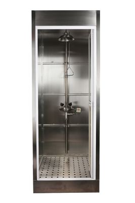 Bon prix Fabricants de douches et de lave-yeux d'urgence fermées, montage mural, bac de drainage ou siphon de sol pour situations d'urgence en ligne